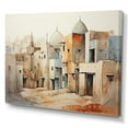 thumbnail image 2 of Designart "Cozy Village in Moonlit Autumn V" Cityscapes Wall Art - Industrial Orange City Art Deco Bedroom Canvas Wall Art, 2 of 4