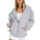 thumbnail image 1 of Puntoco Blusa de manga larga con capucha y cremallera de color informal para mujer Puntoco Puntoco-1, 1 of 8