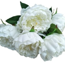 5 Heads Artificial Peony Flowers Silk Vintage Long Stem, Weather Resistant Fake Flowers for Wedding Bouquet, Home Decor, Wedding Centerpieces