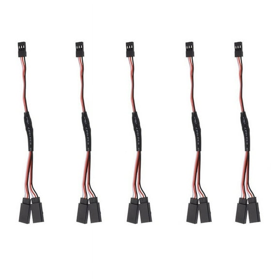5Pcs/Lot RC Y Extension Cord Cable Lead Wire for JR Futaba RC RC Airplane Helicopter Car DIY, 15Cm