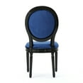 thumbnail image 5 of Noble House Phinnaeus Indoor FrenchVelvet Dining Chairs, Set of 2, Navy Blue, 5 of 10