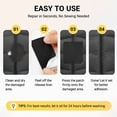 thumbnail image 5 of 2Pcs Iron Patches, Fabric Repair, Iron on Patches for Jeans, Shirts, Clothes, Pants, 8X4In (Black2), 5 of 8