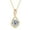 Gold, variant on AINUOSHI Infinity Moissanite Necklaces for Women, 925 Sterling Silver Moissanite Pendant Necklace 2ct D Color VVS1 Clarity, White Gold Plated Dainty Necklace for Women Jewelry Gifts