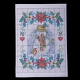 thumbnail image 4 of Kit de punto de cruz estampado DIY, patrón de muñeco de nieve de Año Nuevo, regalo de Navidad, 11 ct, 27 x 37 cm 11CT 27x37cm, 4 of 9