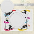 thumbnail image 3 of Ambesonne Olympics Place Mats Set of 4, Sport Games Jogging Art, Standard Size, Black Red, 3 of 6
