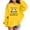 Yellow, variant on WOYY Toddler Girls Loose Cute Graphic Hoodie Cute Panda Hooded Sweatshirt with Pocket