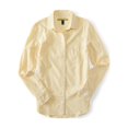 thumbnail image 1 of Aeropostale Womens Oxford Button Up Shirt, Yellow, Juniors, Small, 1 of 1