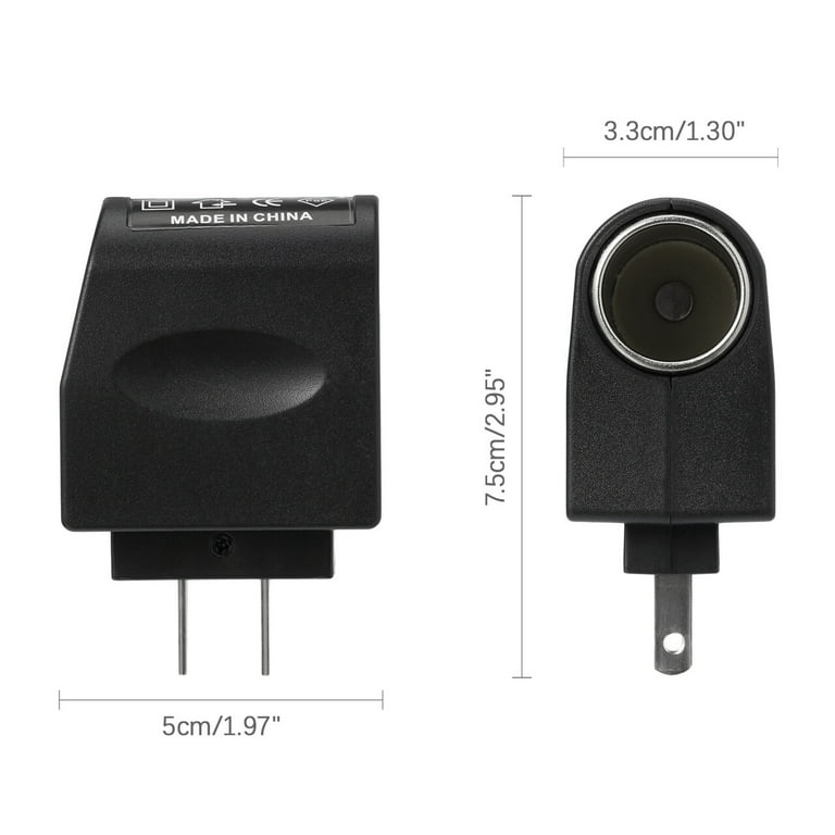 Car Cigarette Lighter Converter Plug Adapter 110V-240V AC Wall Power To 12V  DC