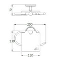 thumbnail image 2 of OUNONA Golden Copper Toilet Paper Holder for Household Use Constructed by Alloy Ensuring Quality and, 2 of 8