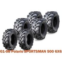 01-08 Polaris SPORTSMAN 500 6X6 Set 6 ATV tires 25x8-12 25x8x12 & 25x11-10 25x11x10 Ultra Mud