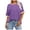 Purple#9527, variant on BOOMNY Women's Plus Size Short Sleeve T Shirts Striped Loose Summer Tees for Women