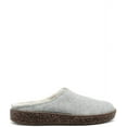 thumbnail image 2 of Lucky Brand TAMALA 2 Light Grey Comfortable House Slipper Fur Lined Mule Scuff (7, LIGHT GREY), 2 of 9