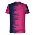 thumbnail image 4 of T-Shirts for Men under $5 Short Sleeve Round Neck Print Casual T-shirt Hot Pink L, 4 of 5