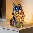 thumbnail image 2 of Dogs Series Night Light, Vintage Stained Resin 3D Cute Pet Lights Sculptures, Gift for Dog Lover (Erha), 2 of 6