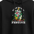 thumbnail image 3 of Disney - Time To Get Festive - Juniors Cropped Pullover Hoodie, 3 of 5