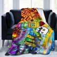 thumbnail image 1 of Geometry Anime Dash Blanket Throw Blankets Ultra Soft Flannel Lightweight Throws for Couch, Bed,All Seasons Use 80"x60", 1 of 7