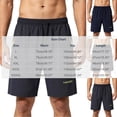 thumbnail image 2 of Chiccall Men Trendy Straight Cut Sports Shorts Adjustable Drawstring Elastic Waist Zip Storage Pockets Lightly Breathable Outdoor Training Vacation Shorts, 2 of 7