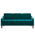 thumbnail image 4 of DHP Marbella 3-Seater Sofa Couch, Living Room Furniture, Green Velvet, 4 of 18