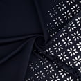 thumbnail image 2 of Zelouf Kiki Double Border Laser Cut Scuba  , Sewing, DIY, Crafts Fabric by the Yard, Navy, 7 Yard, 2 of 5