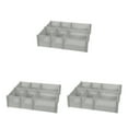 thumbnail image 3 of Wosthever Separadores de cajones de amplia aplicación, cajones de cocina, dormitorio, baño y oficina, hechos con poliestireno, gris serenidad, Type1 NO1, 3 of 6