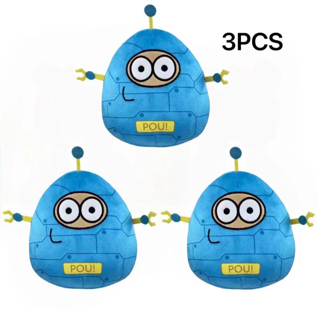 Juguete alienígena de dibujos animados de peluche Pou, Boneca de peluche Kawaii, Figura do Jogo Quente, Presentes para Fãs, 22cm