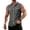Dark Gray, variant on Mens Sleeveless Durable Button Down Shirts with Two Chest Pockets 2XL