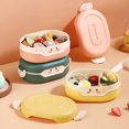 thumbnail image 3 of Fiambrera Bento para niños, a prueba de fugas, diseño de aislamiento térmico de 2 rejillas, fiambrera portátil para niños, fiambrera Bento sin BPA, contenedor de preparación de comidas apto, 3 of 3