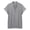 Gray, variant on Elegant Courtly Lattice Neck Short Sleeve Loose Button Down Blouse Top For Casual And Dressy T Shirt Athletic Tee T-Shirts, Size Large