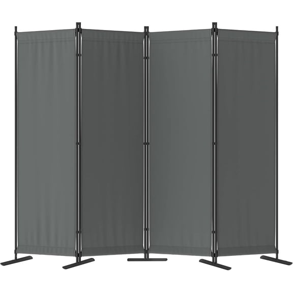 Morngardo 6FT Room Divider Portable, Folding Privacy Screens, 4 Panel Room Partitions, 88" Foldable Wall Dividers, Separating for Home Office Bedroom Dorm Decor (Black)
