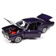 thumbnail image 2 of 1970 Plymouth Duster 340 Violet Metallic with Black Stripes "Mecum Auctions" 1/18 Diecast Model Car by Auto World, 2 of 6