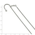 thumbnail image 2 of 14K White Gold chain Spiga (Wheat) 30 in 1.5 mm Adjustable Wheat, 2 of 2