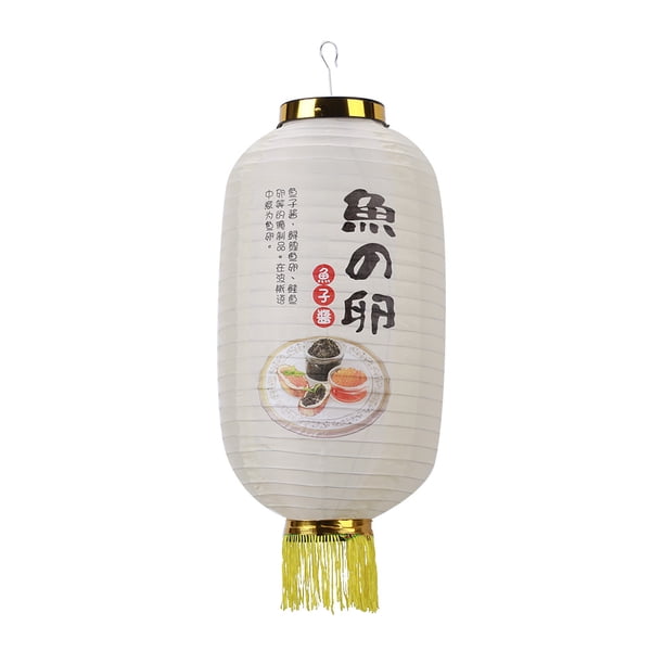 Linterna Japonesa Lámpara Linterna de sushi de 10 pulgadas estilo japonés barra impermeable linternas con borlas decoración de pub Tmvgtek Para estrenar