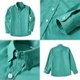 thumbnail image 3 of ETHAN Toddler Boys Church Outfit Wedding Clothes Slim Fit 5 Piece Boys Formal Outfit Green Size 3T, 3 of 7