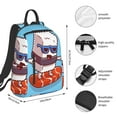 thumbnail image 4 of Balery Sushi Salmon Surfing Lightweight Backpack for Men and Women - Durable and Water-Resistant, Ideal for School, Work, Travel, and Everyday Use, 4 of 9