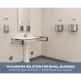 thumbnail image 4 of AIKE Wall Mount Liquid Soap Dispenser for Commercial Bathroom 27oz 800ml Large Capacity Manual Push Pump Silver, 4 of 8
