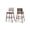 Light Gray/Walnut, variant on Baxton Studio Colton Mid-Century Modern Dark Gray Fabric Upholstered and Walnut-Finished Wood Bar Stool Set of 2
