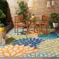 thumbnail image 4 of Home Aloha Indoor/Outdoor Multicolor 7' x 10' Area Rug, Easy Cleaning, Non Shedding, Bed Room, Living Room, Dining Room, Deck, Backyard, Patio (7x10), 4 of 13