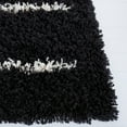 thumbnail image 4 of SAFAVIEH Venus Anuki Striped Shag Area Rug, 5'3" x 7'6", Black/Ivory, 4 of 9