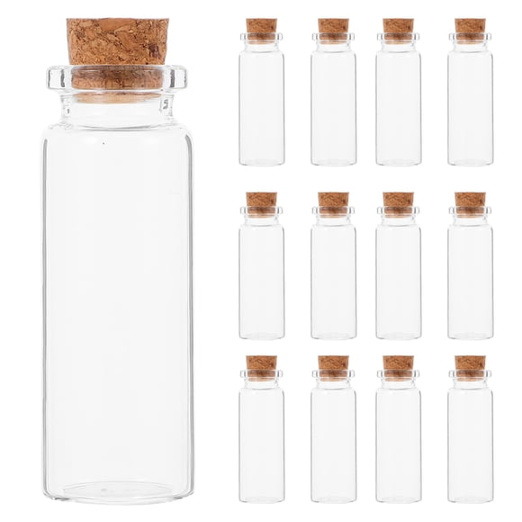 Glass Spell Jars Bottle 24 Pcs Tiny Glass Bottles For Message Container