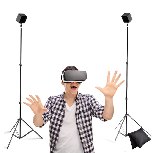 Skywin Support Trépied VR, Support de Capteur Compatible avec Station de Base HTC Vive et Support de Station de Base pour Capteurs Vive Ou Constellation Oculus Rift (2 Supports)