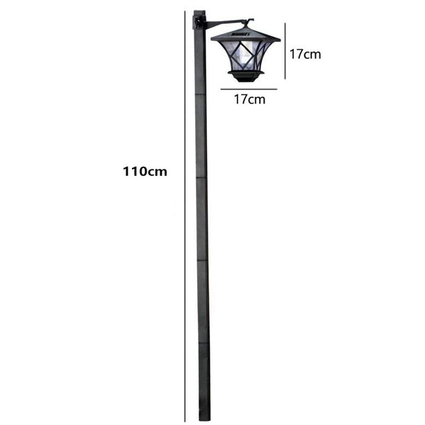Luz solar para jardín de 1,5 metros, luz solar para jardín de alta potencia 2 en 1, luz solar para calle