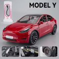 thumbnail image 1 of 1:24 Model Y 3 S SUV Alloy Car Model Diecasts Metal Toy Vehicles Car Model Simulation Sound and Light Collection Childrens Gifts Model Y Red, 1 of 6