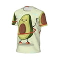 thumbnail image 5 of Rocae Avocado1 for Men's Mesh Quick-Dry Short Sleeve Workout T-Shirt,Mens Crew Neck Tee Lightweight Soft Classic T Shirts 5X-Large, 5 of 9