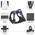 thumbnail image 3 of Vsdgher cool flower Skull Pattern Dog Harness,No Pull Pet Harness with Soft Padded Handle,Adjustable Reflective Vest with 2 Buckles,4 Slide Buckles,S-XL X-Large, 3 of 5