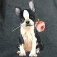 thumbnail image 3 of CafePress - Boston Terrier Rose T Shirt - Women's Traditional Fit Dark T-Shirt, 3 of 4