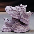 thumbnail image 4 of Sopiago Toddler Girl Athletic Shoes Mesh Walking Shoes Breathable Lace Up Lightweight Soft Sneakers Girls Purple,13(Toddler/Little Kid/Big Kid), 4 of 7