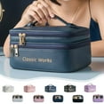 thumbnail image 1 of Fiudx Bolsa de Maquillaje de Gran Capacidad, Organizador Portátil de Cosméticos de Viaje, Diseño Multipartido, Acolchado E Impermeable, Ideal para Cosméticos y Artículos de Tocador, Ideal para Viajes, 1 of 7