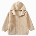 thumbnail image 5 of Staki Girls Fleece Jacket Soft Plush Sherpa Faux Fur Hooded Winter Jacket for Girls Warm Lightweight Cozy Teddy Coat 3-18Y(Coffee,11-12 Years), 5 of 7