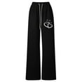 thumbnail image 6 of Gelikeya Girls Bowknot Baggy Sweatpants Elastic Waist Athletic Jogger Sweat Pants Y2k Preppy Athletic Joggers Valentines Day Gifts, & 13-14 Years, 6 of 9