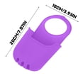 thumbnail image 2 of LIERTOUR Kitchen Sink Hanging Bag Faucet Drainage Basket for Sponge Holder Soap Scrubber Storage, Flexible Silicone Adjustable Strap for Kitchen Bathroom Washstand Sink Gray, 2 of 2